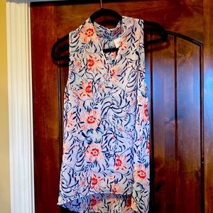 Cabi Floral Sleeveless Top